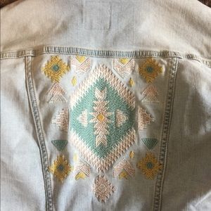 Lularoe Aztec Jean Jacket